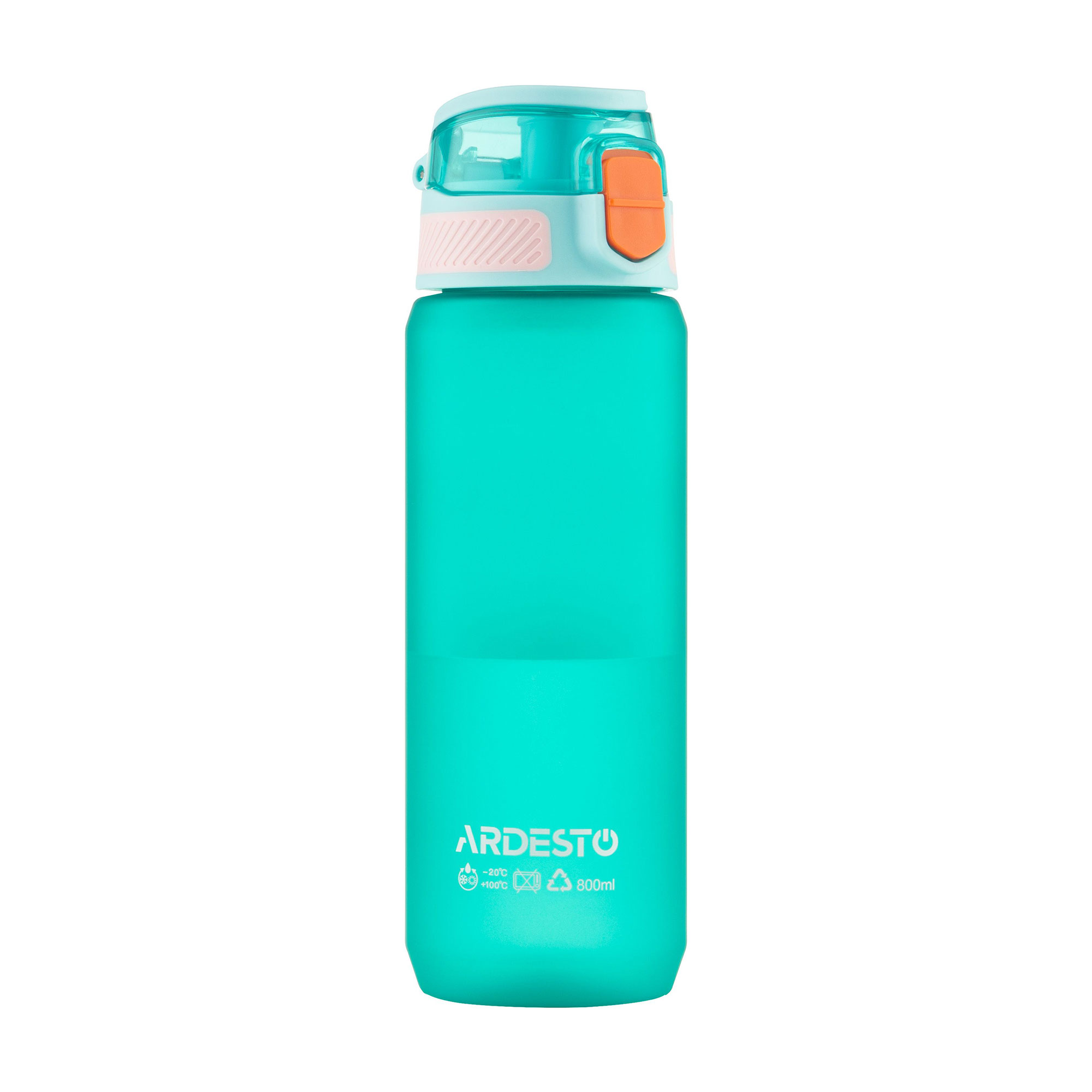 Пляшка для води Ardesto Matte пластикова, блакитна, 800 мл (AR2281MB)
