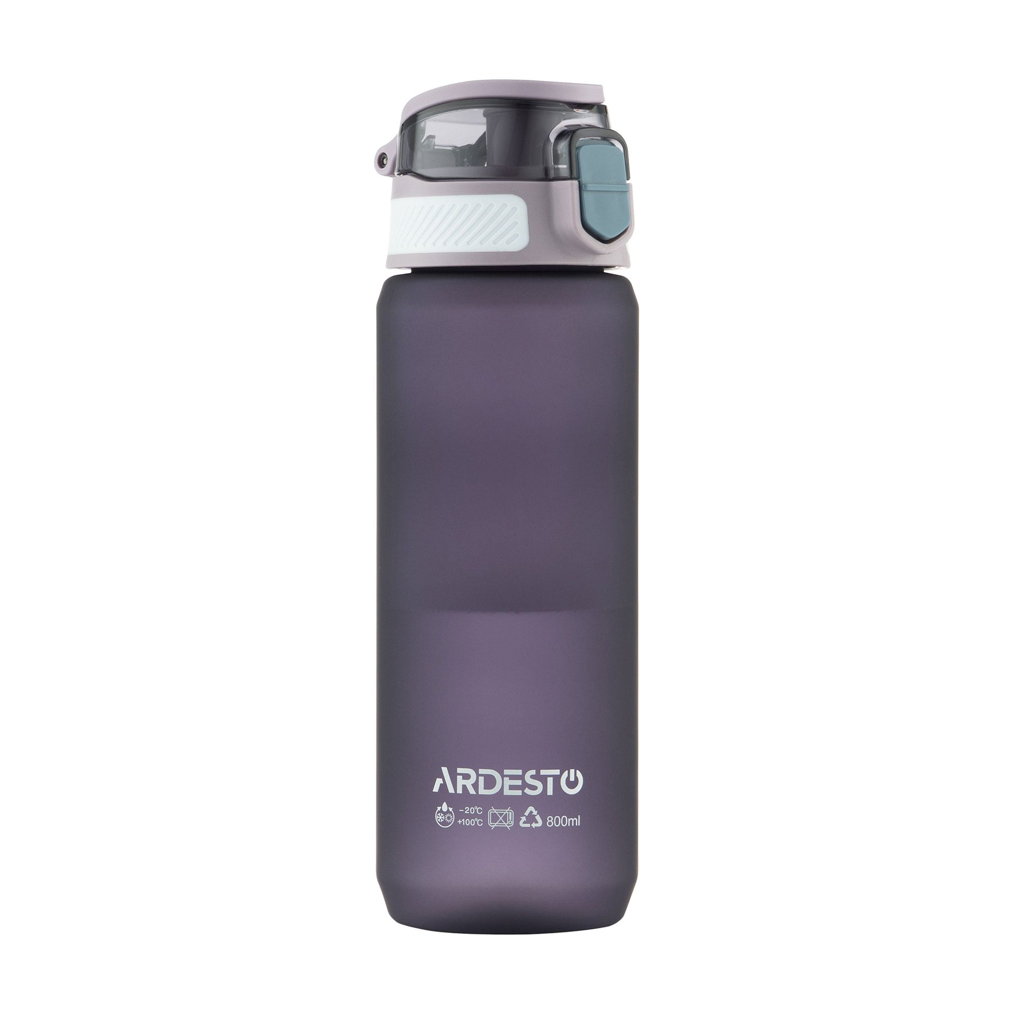 Пляшка для води Ardesto Matte пластикова, фіолетова, 800 мл (AR2281MG)